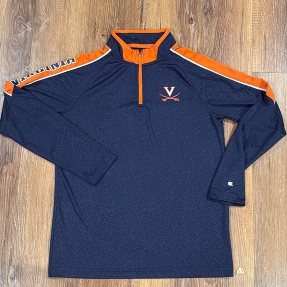 Colosseum Virginia Cavaliers (UVA) Boy’s Half-Zip Jacket (Size: L 16-18) - Picture 1 of 7